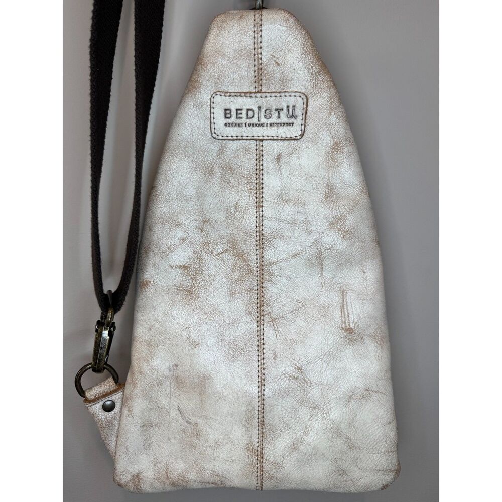 BED STU Andie Sling Leather Crossbody Backpack Nectar Lux - Picture 10 of 16